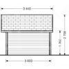 Medinis namukas BENINGTON 13m² (4.5m x 3m), 34mm