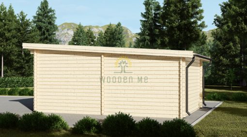 Modernus garažas 24m² (4m x 6m), 44mm
