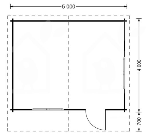 Sodo namelis Dreux 20m² (5x4)