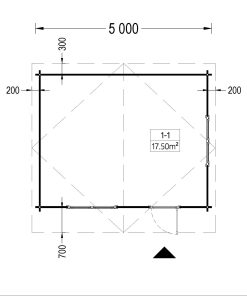Sodo namelis DREUX 20 m², 44mm