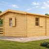 Sodo namelis NANTES (44 mm), 6 × 4,7 m, 24 m² + 3,5 m² terasa