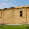 Sodo namelis NANTES (44 mm), 6 × 4,7 m, 24 m² + 3,5 m² terasa