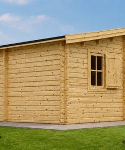Sodo namelis NANTES (44 mm), 6 × 4,7 m, 24 m² + 3,5 m² terasa