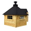Grilio namelis 9.2 m² su 2.5 m sauna