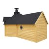 Grilio namelis 9.2 m² su 2.5 m sauna
