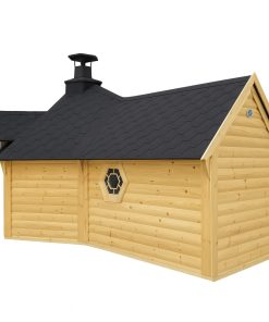 Grilio namelis 9.2 m² su 2.5 m sauna