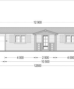Medinis vasarnamis DONNA 63m², 44mm/44+44 mm