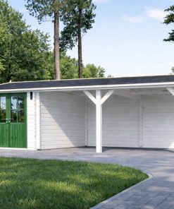 Stoginė su sandėliuku 30 m² (4 m x 7,5 m)
