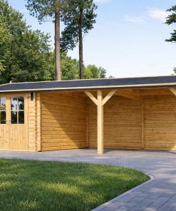 Stoginė su sandėliuku 30 m² (4 m x 7,5 m)