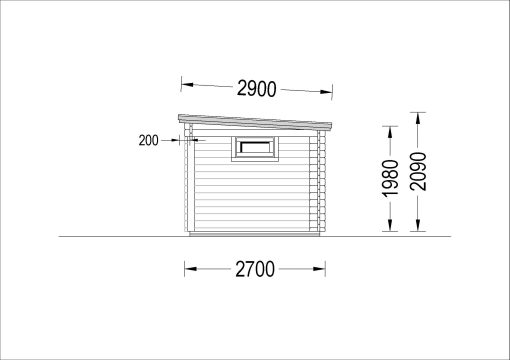 Sodo namelis LARISSA (28 mm), 7 m² + 7 m²