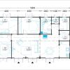 Medinis vasarnamis JULIA (66 mm), 103 m² - Planas