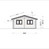 Medinis vasarnamis AGNES 75m², 44 +44 mm