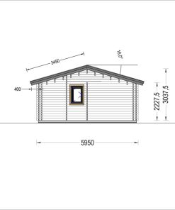 Medinis vasarnamis AGNES 75m², 44 +44 mm
