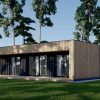 Medinis namas su apdaila KAYA 3 (44 mm + medinė apdaila), 70 m²
