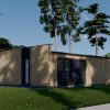 Medinis namas su apdaila KAYA 3 (44 mm + medinė apdaila), 70 m²