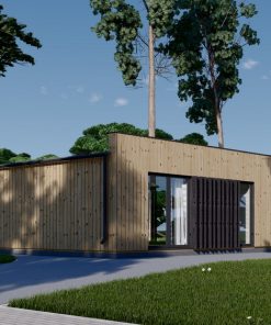 Medinis namas KAYA 1 (44 mm + medinė apdaila), 48 m²