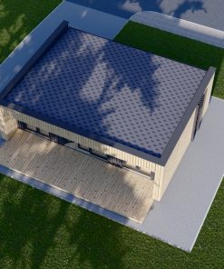 Medinis namas KAYA 1 (44 mm + medinė apdaila), 48 m²