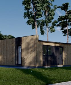 Medinis namas KAYA 1 (44 mm + medinė apdaila), 48 m²