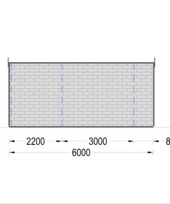 Sodo namelis BRETA (44 mm), 4×6 m, 24 m²