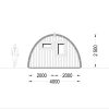 Sodo namelis BRETA (44 mm), 4×6 m, 24 m²