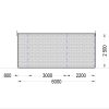 Sodo namelis BRETA (44 mm), 4×6 m, 24 m²