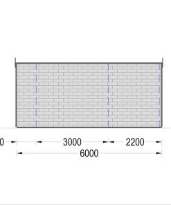 Sodo namelis BRETA (44 mm), 4×6 m, 24 m²