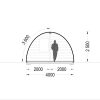 Sodo namelis BRETA (44 mm), 4×6 m, 24 m²