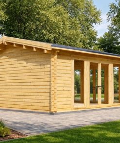 Medinis sodo namelis MIA (44 mm), 5,5 × 5,5 m, 30 m²