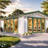 Medinis sodo namelis MIA (44 mm), 5,5 × 5,5 m, 30 m²