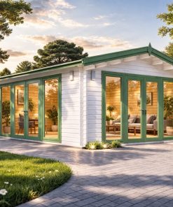 Medinis sodo namelis MIA (44 mm), 5,5 × 5,5 m, 30 m²