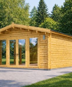 Medinis sodo namelis MIA (44 mm), 5,5 × 5,5 m, 30 m²