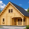 Dviaukštis medinis namas DORIS (44+44 mm) – 80 m²